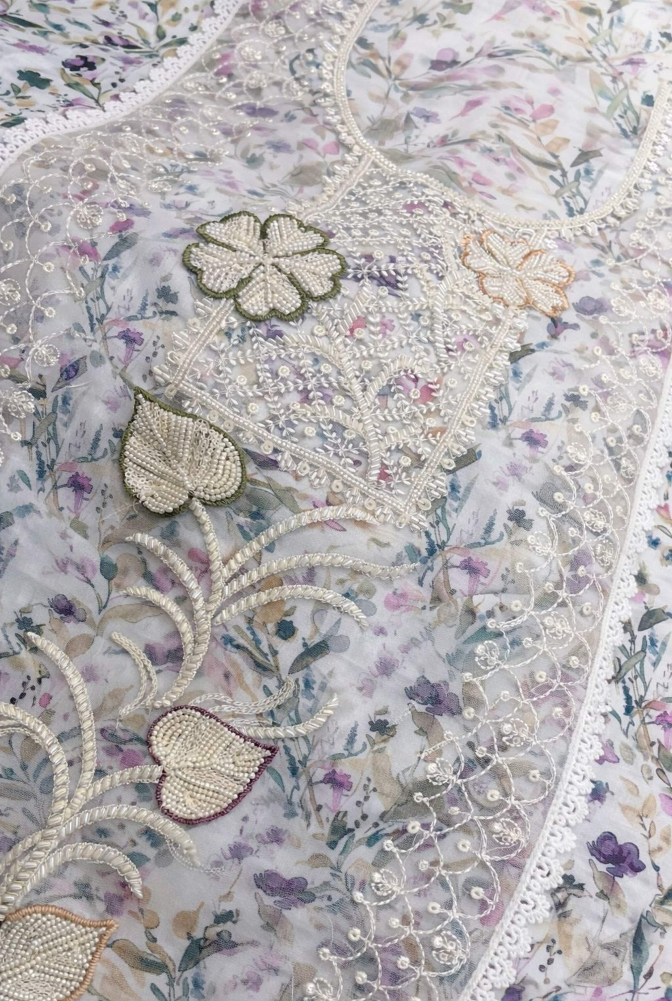 Pastel Bloom Cotton Suit Set | 666 - 669