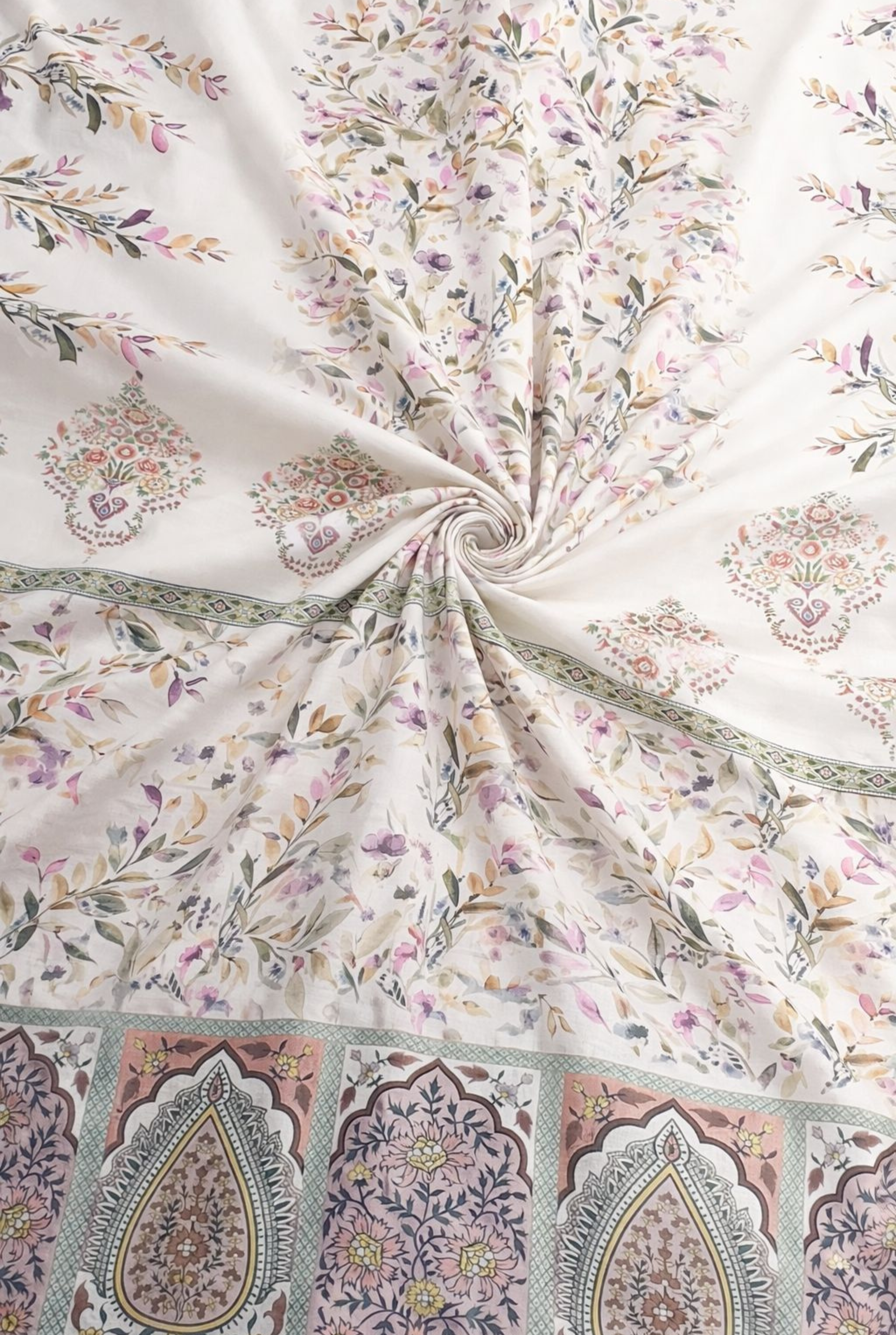 Pastel Bloom Cotton Suit Set | 666 - 669