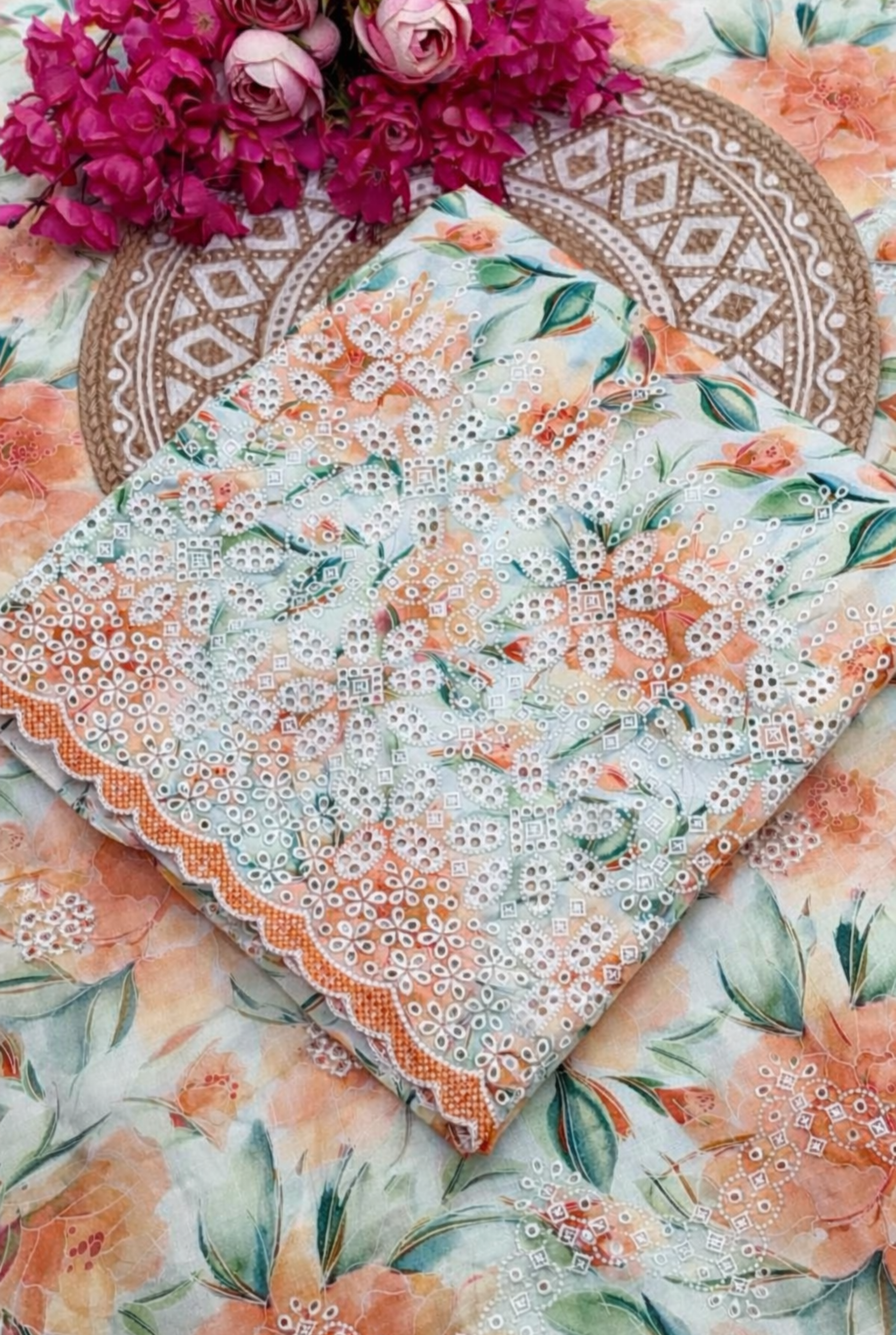 Floral Embroidered Cotton Series | 583 - 586