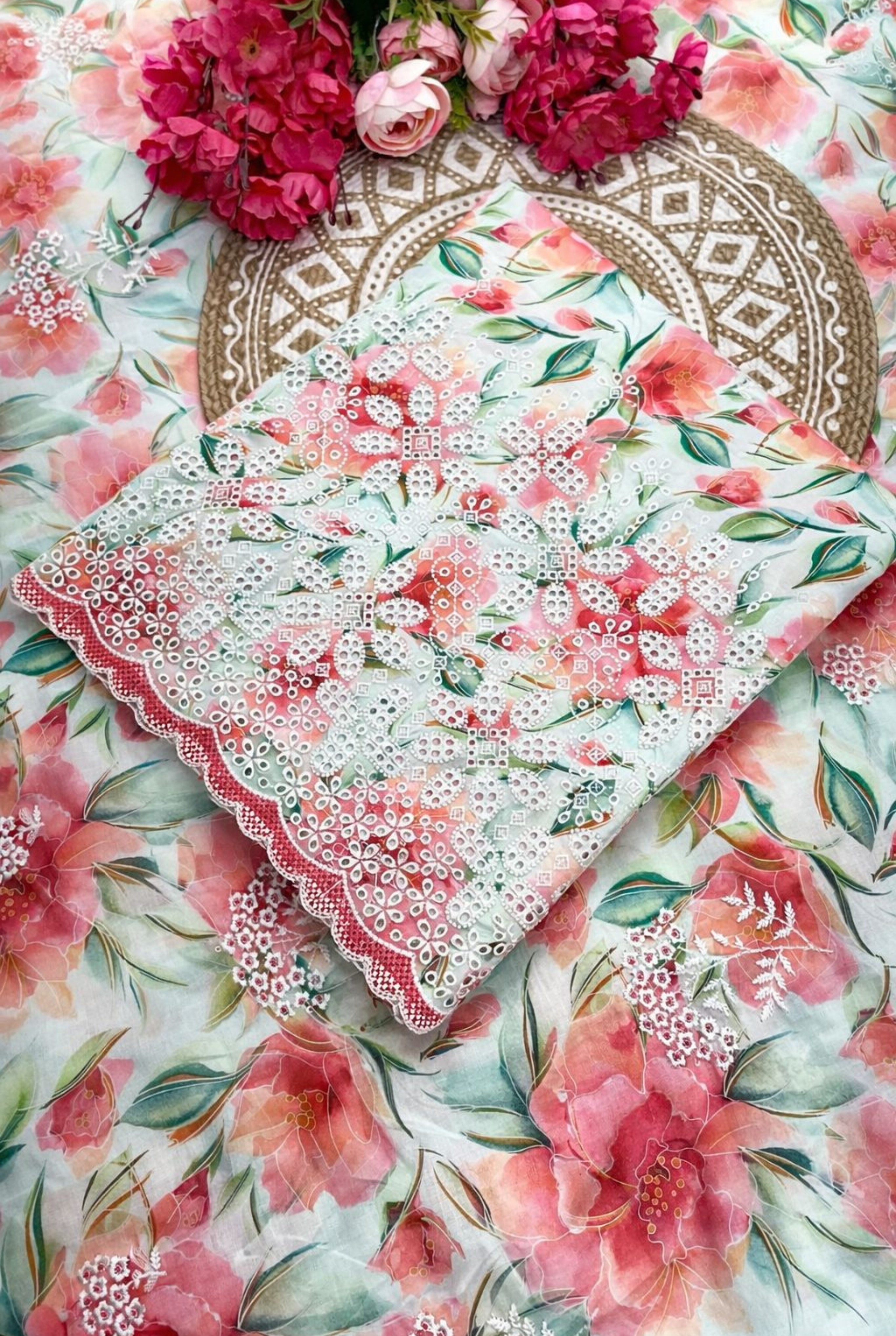 Floral Embroidered Cotton Series | 583 - 586