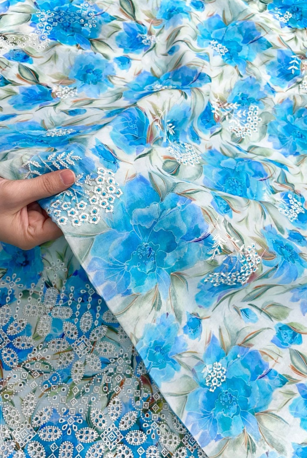 Floral Embroidered Cotton Series | 583 - 586