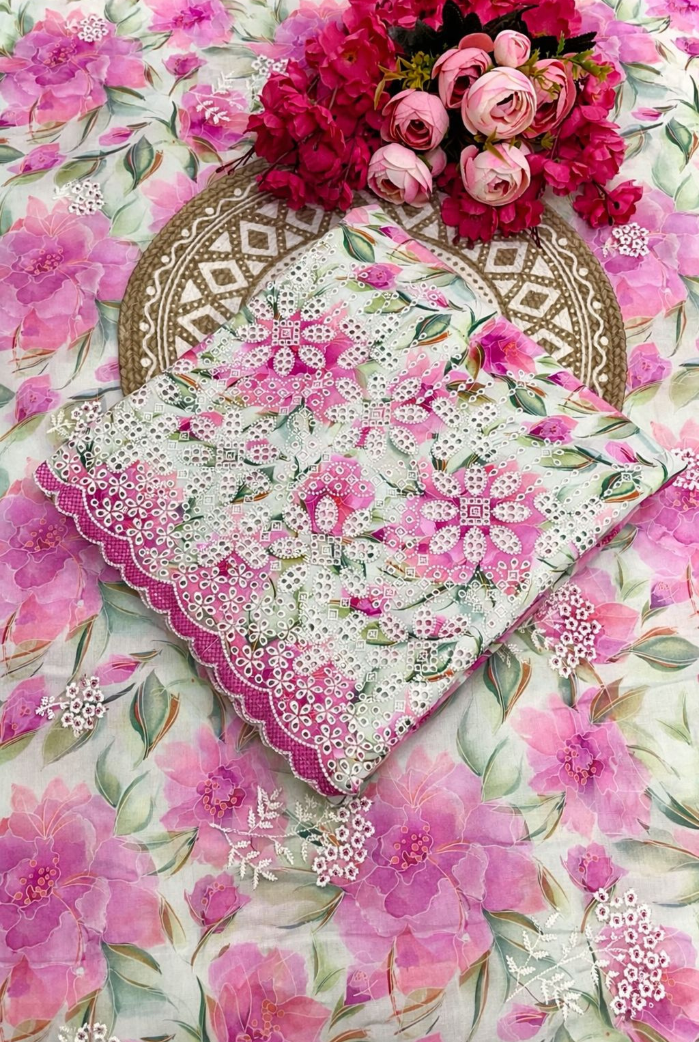 Floral Embroidered Cotton Series | 583 - 586