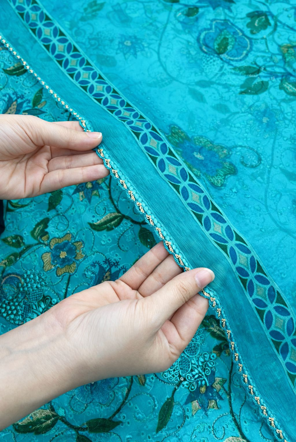 Aqua Flora Chikankari Premium Set