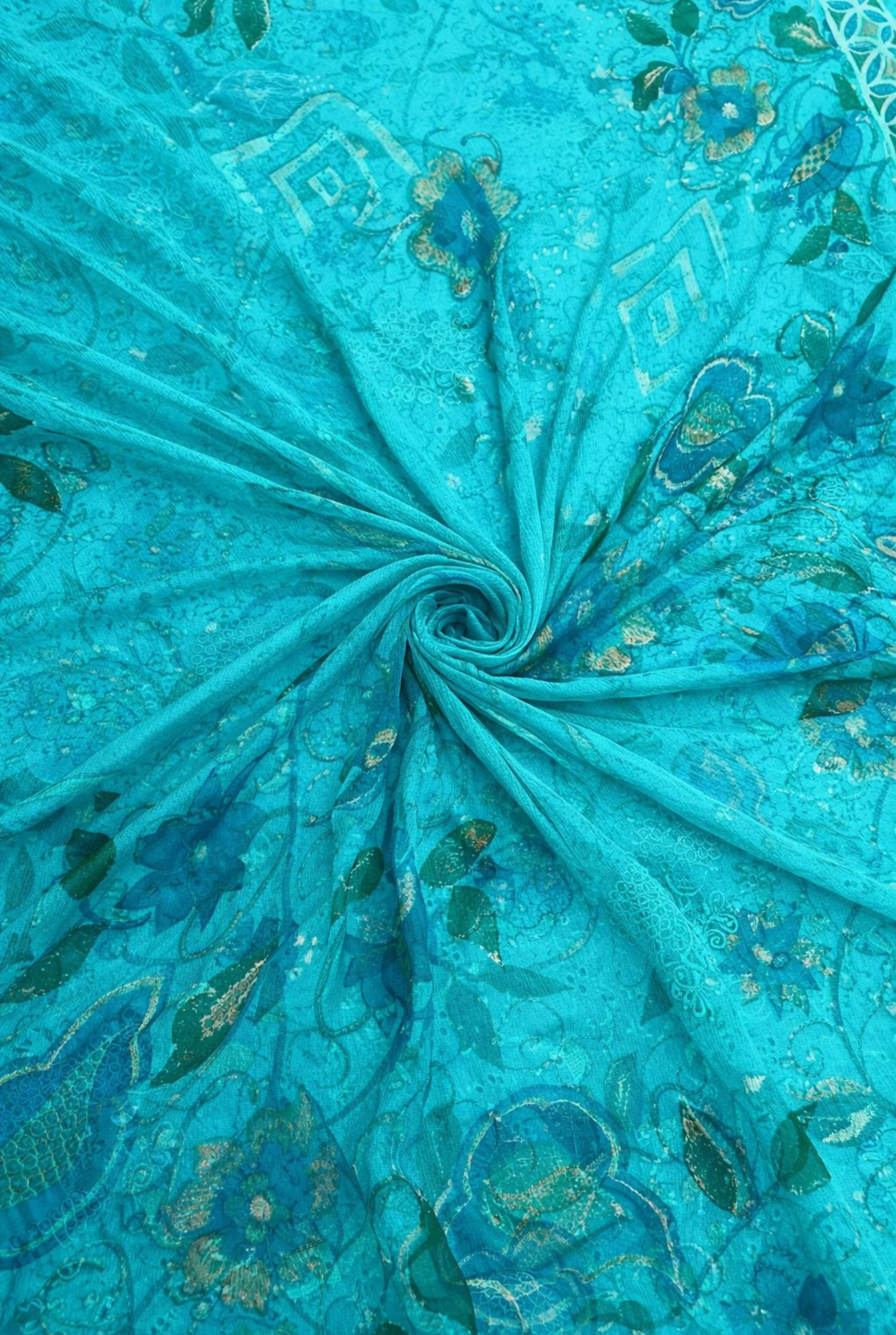 Aqua Flora Chikankari Premium Set | 555