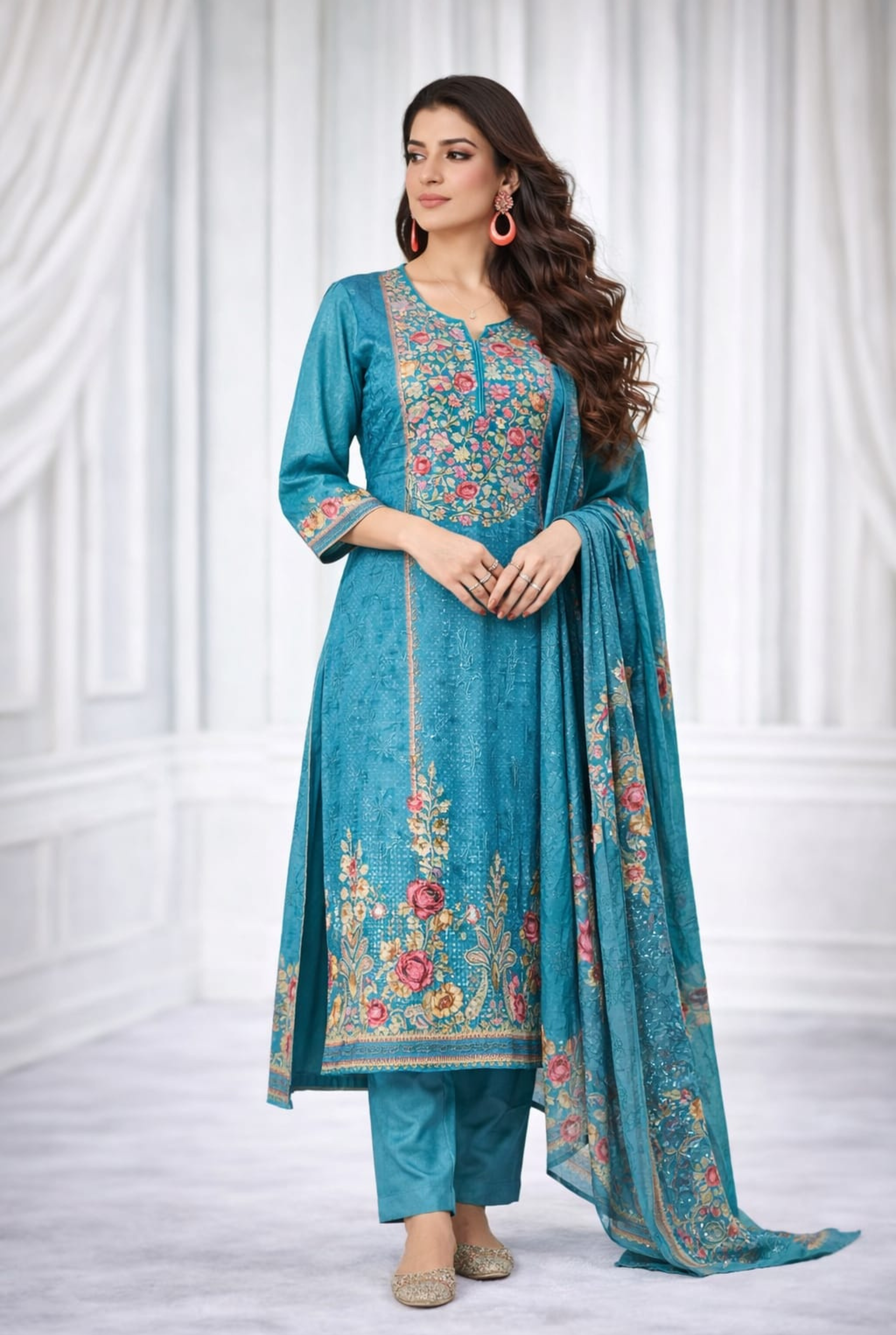 Floral Embroidered Muslin Edition | 1101 - 1104
