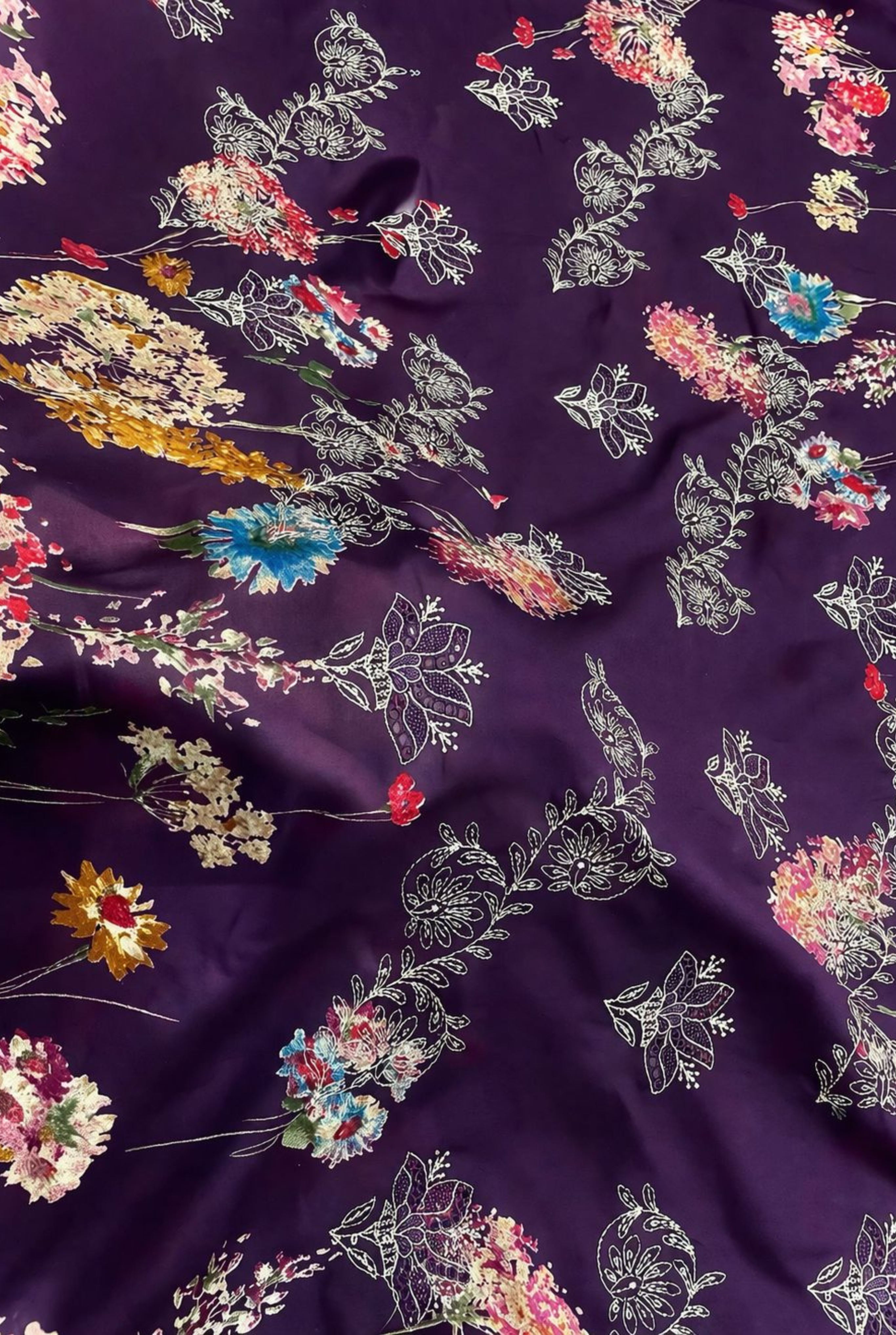 Designer Floral Embroidered Cotton Suit | 901 - 903