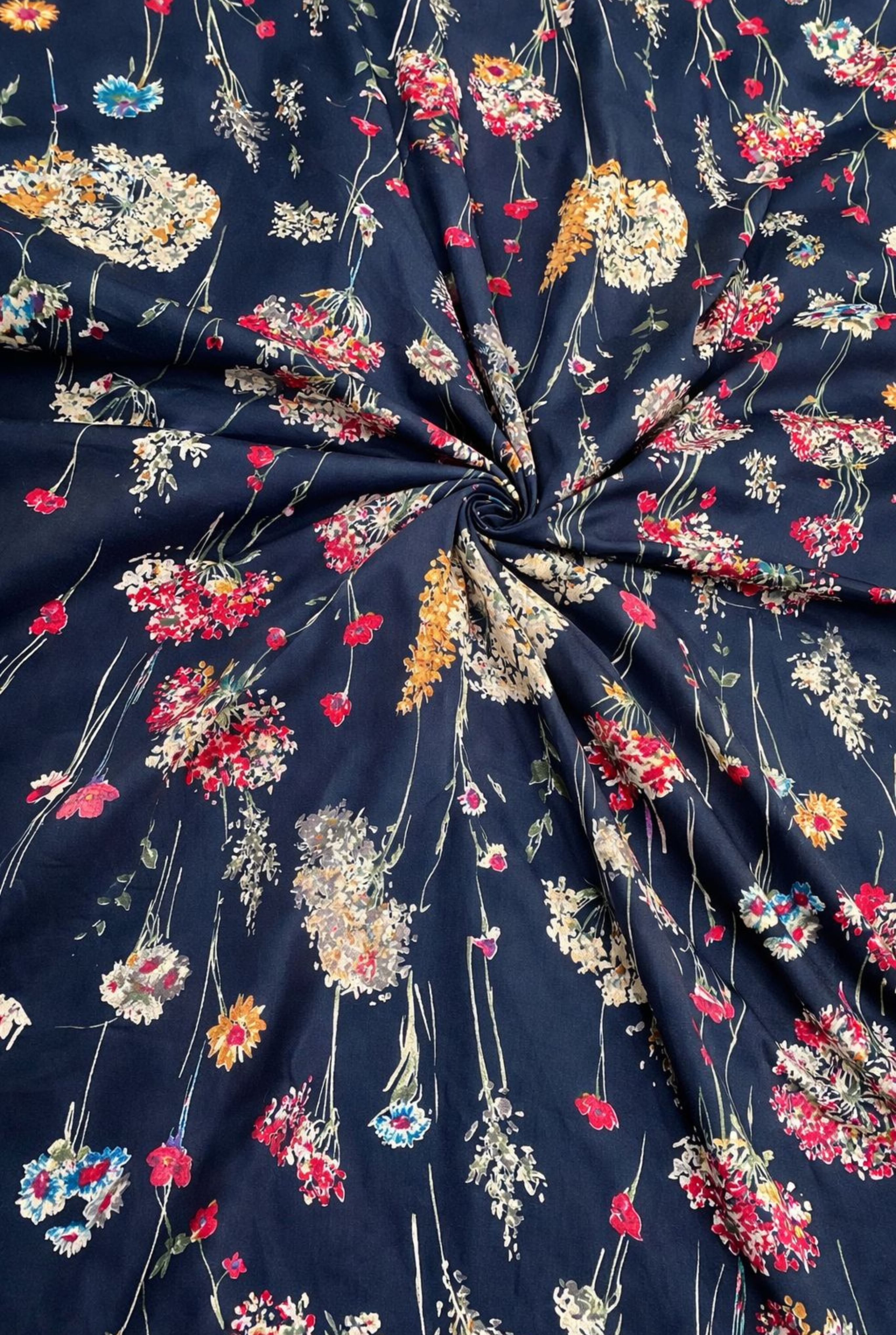 Designer Floral Embroidered Cotton Suit | 901 - 903