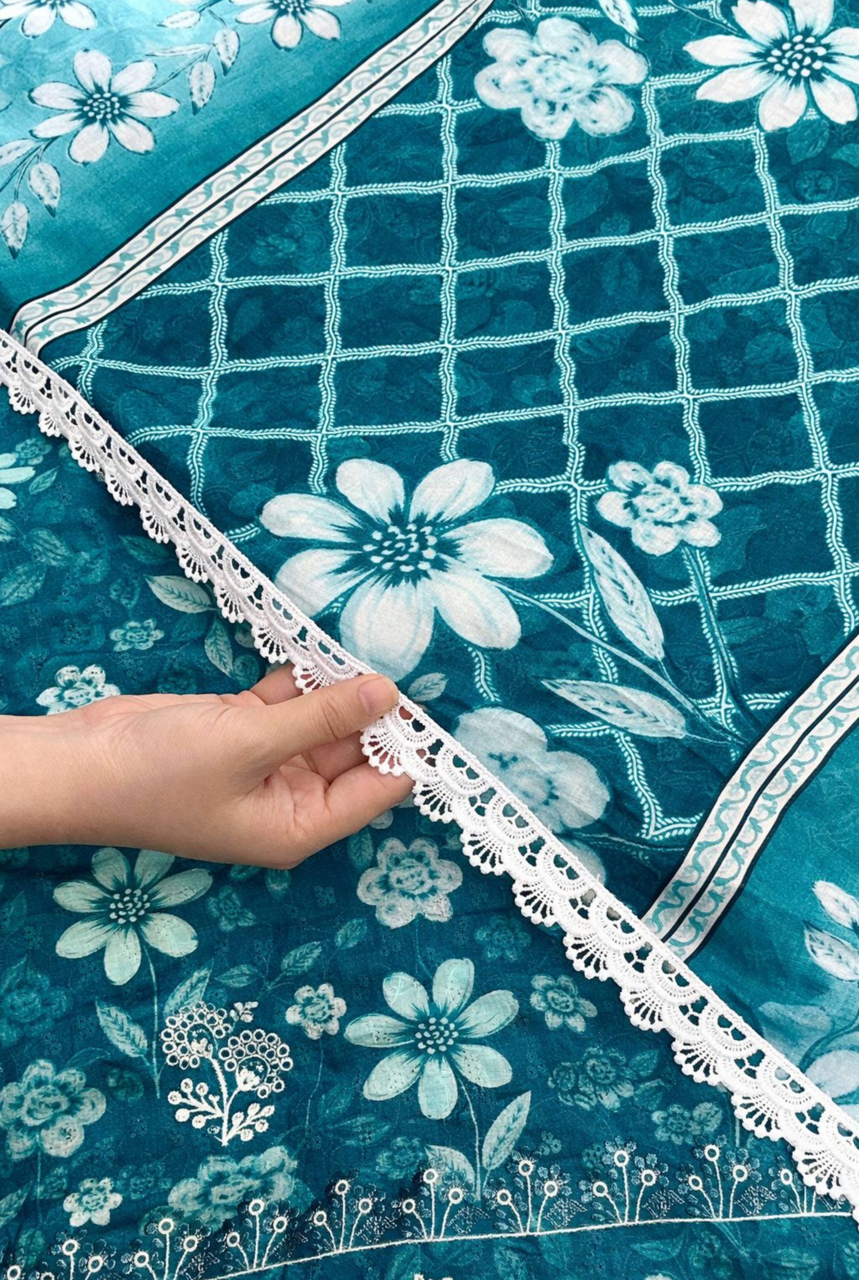Refined Weave Embroidered Cotton Series | 1201 - 1204