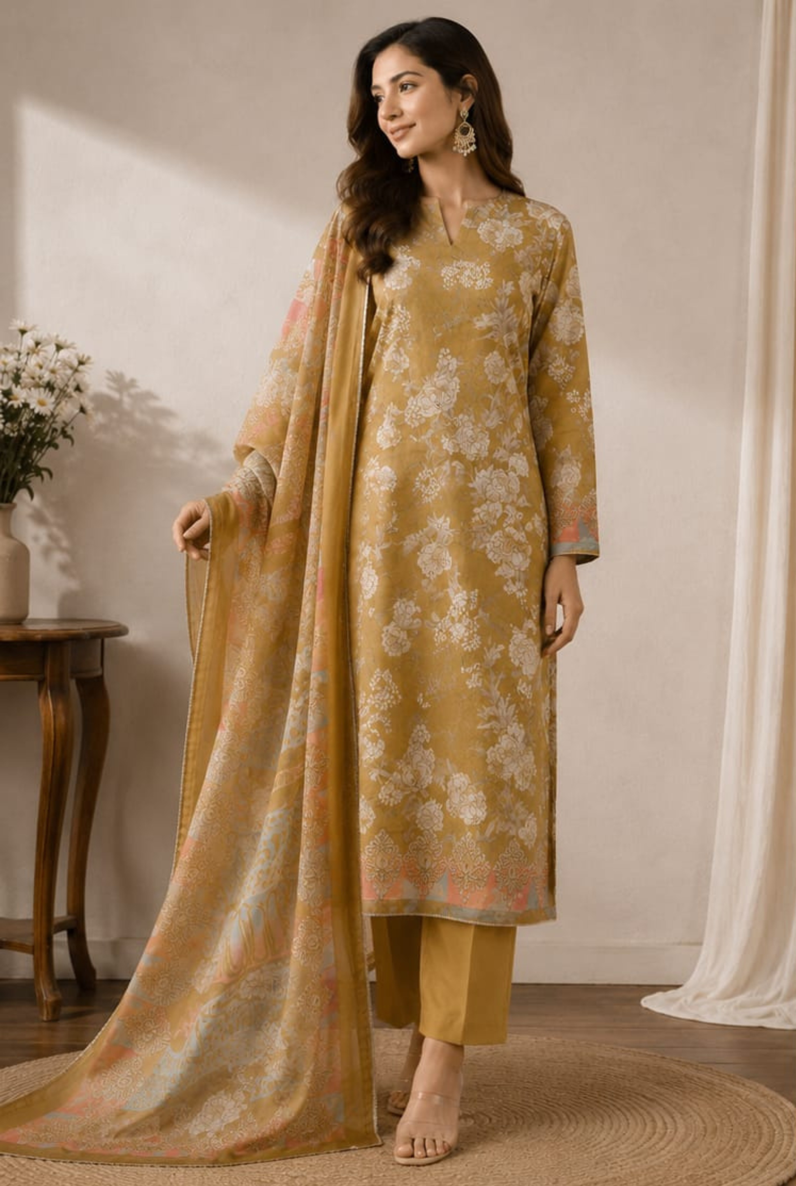 Soft Botanical Peony Pattern | 6604 - 6606