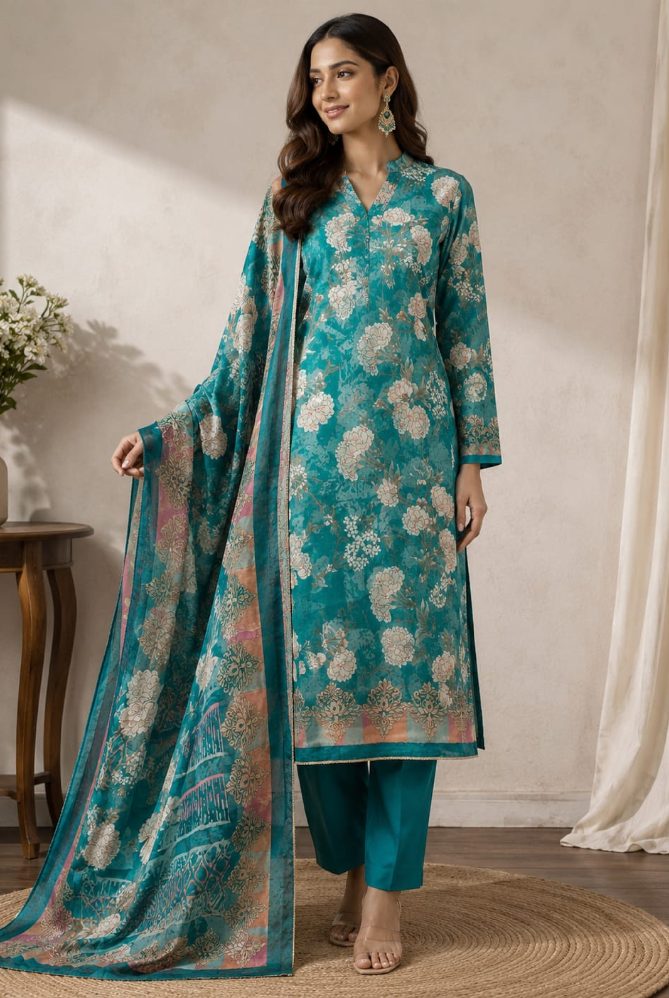 Soft Botanical Peony Pattern | 6604 - 6606