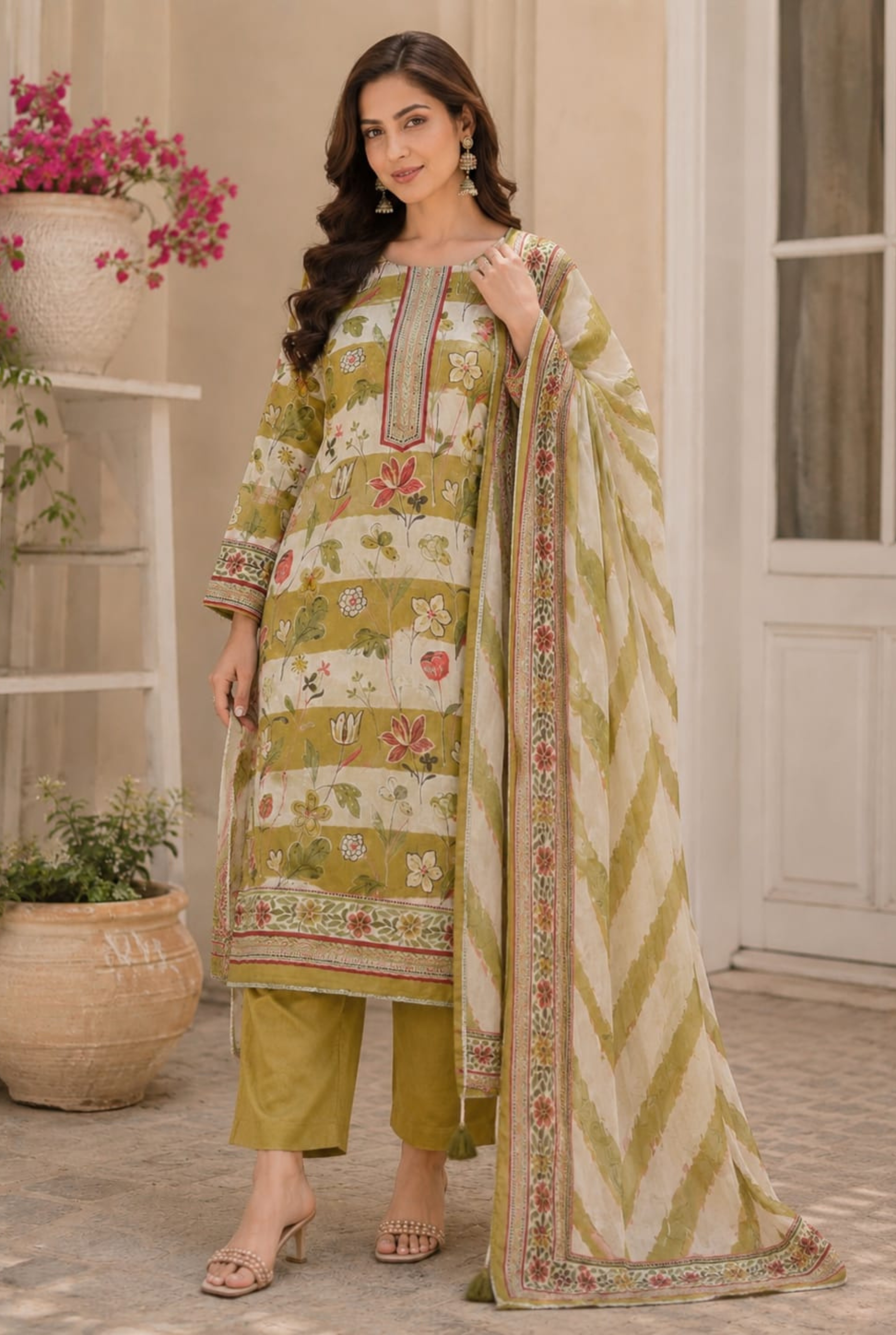 Lotus Meadow Burberry Set | 7704-7706