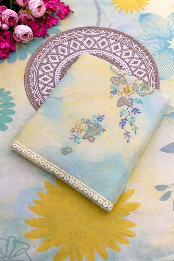 Luxe Floral Embroidered Cotton Set | 6301-6303