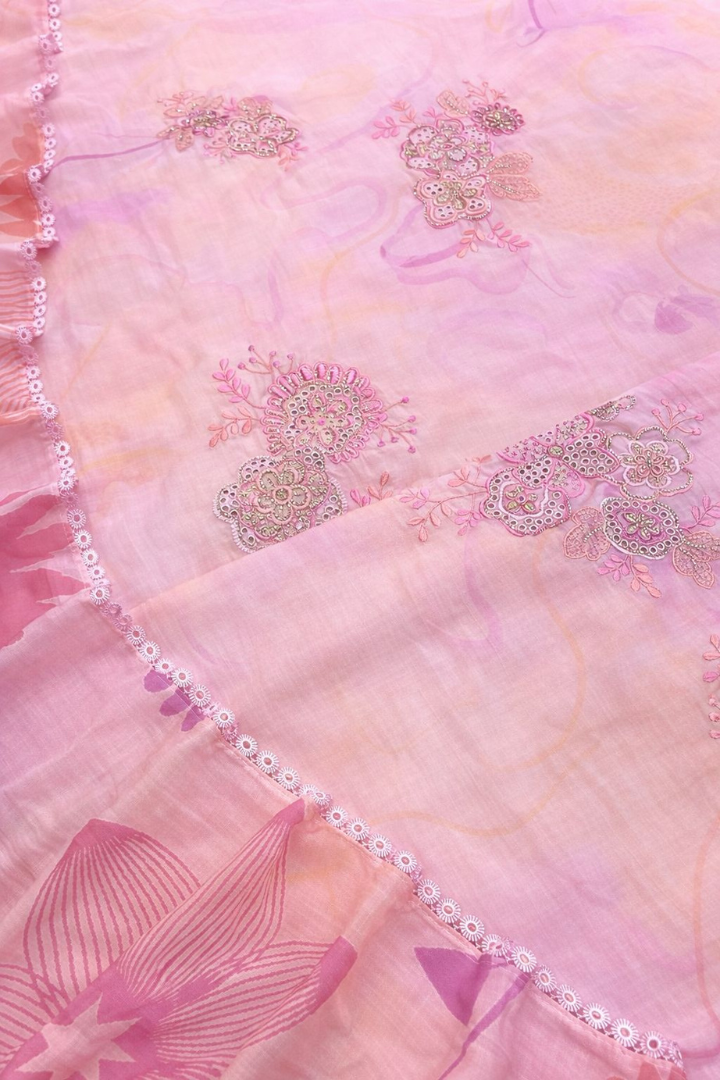 Luxe Floral Embroidered Cotton Set | 6301-6303