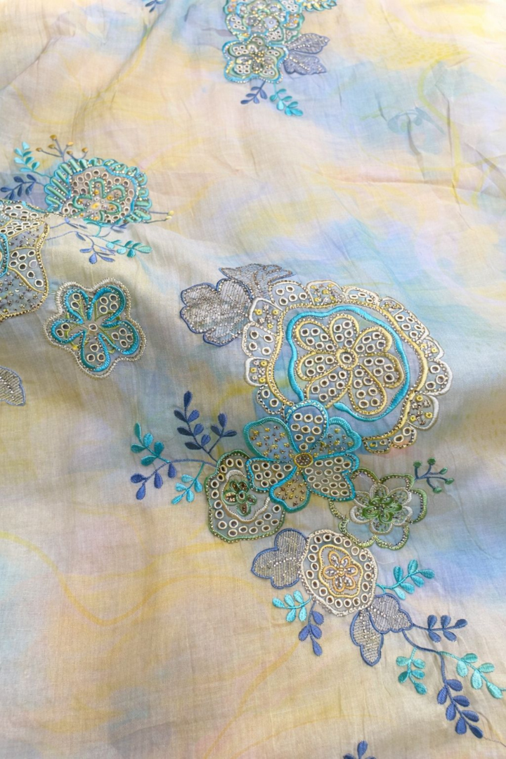 Luxe Floral Embroidered Cotton Set | 6301-6303