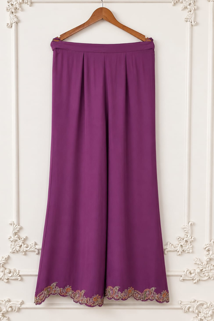 Luxury Heavy Embroidered Soft Chinon Suit | 2011