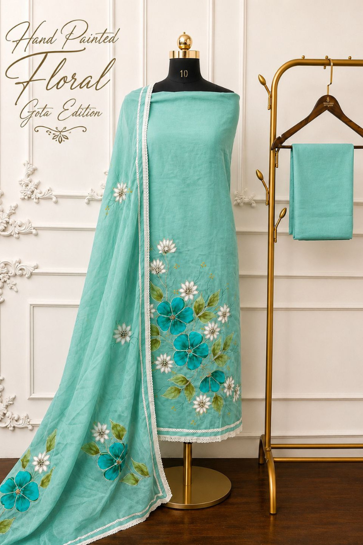 Hand Painted Floral Gota Work Edition | 2482-2485