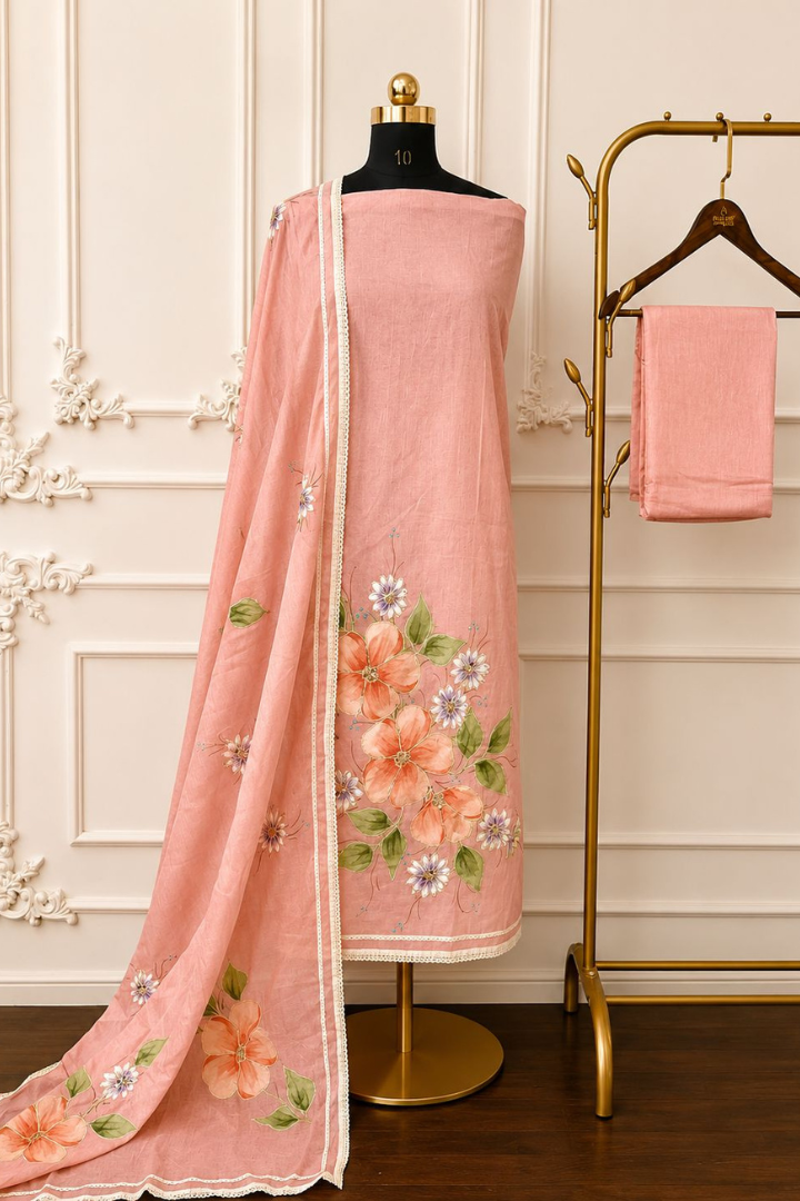 Hand Painted Floral Gota Work Edition | 2482-2485
