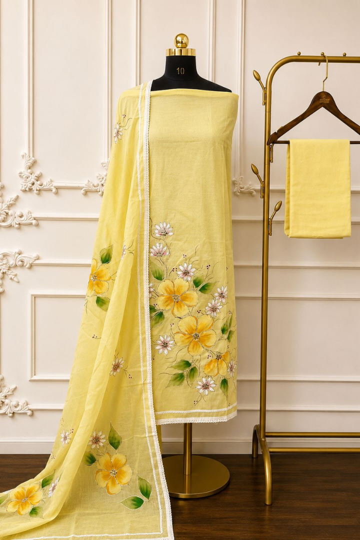 Hand Painted Floral Gota Work Edition | 2482-2485