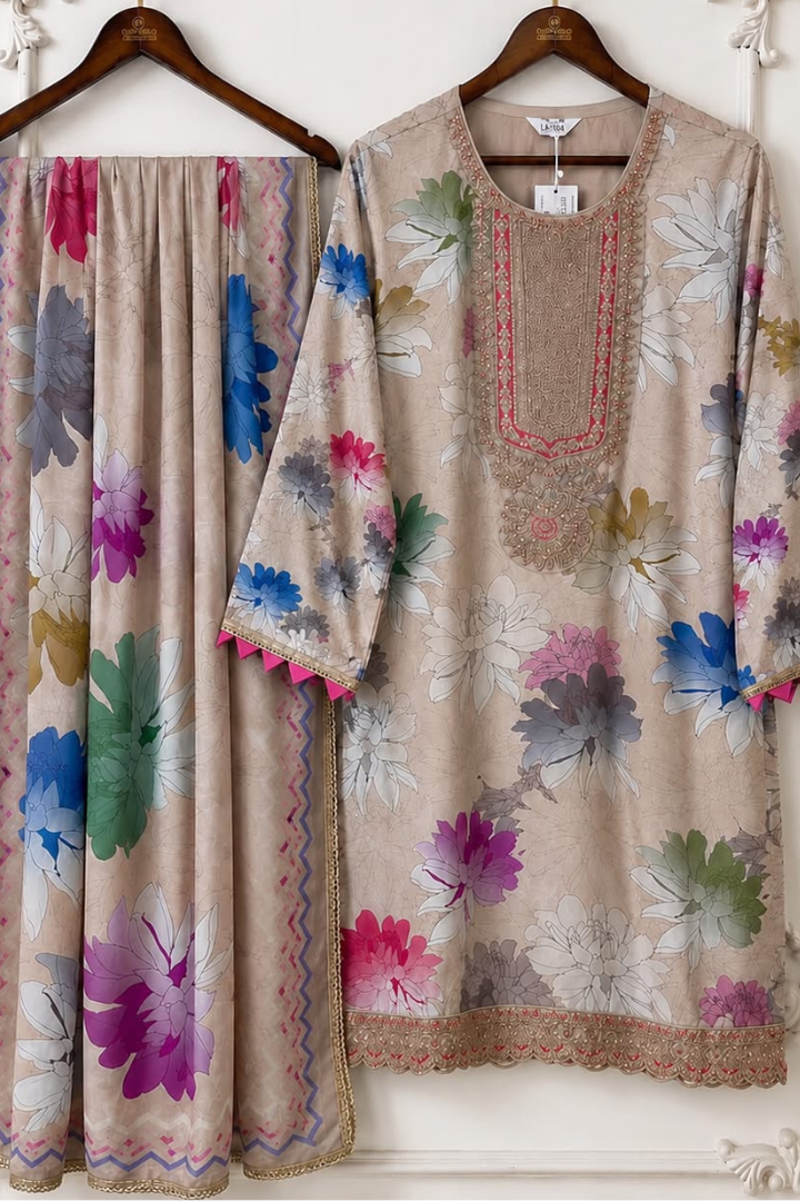 Peony Bloom Farshi Shalwar Series | 4252