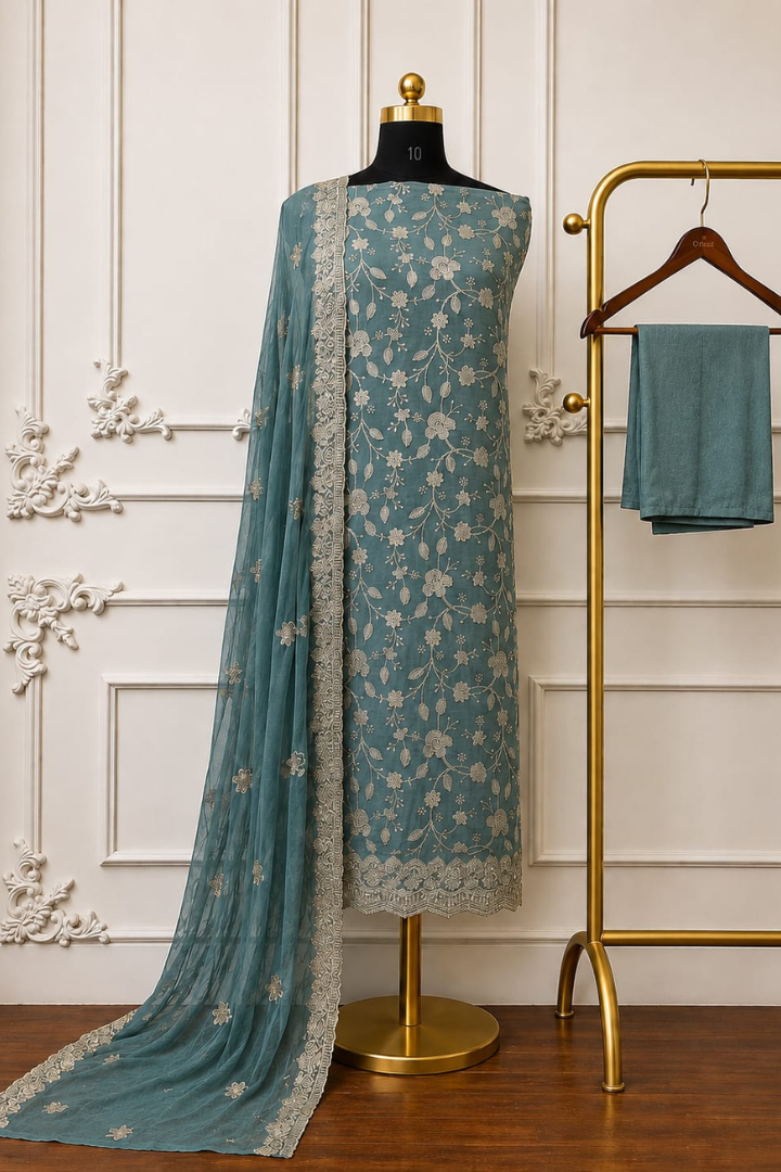 Mehfil E Gul Premium Crush Organza Series | 2529-2532