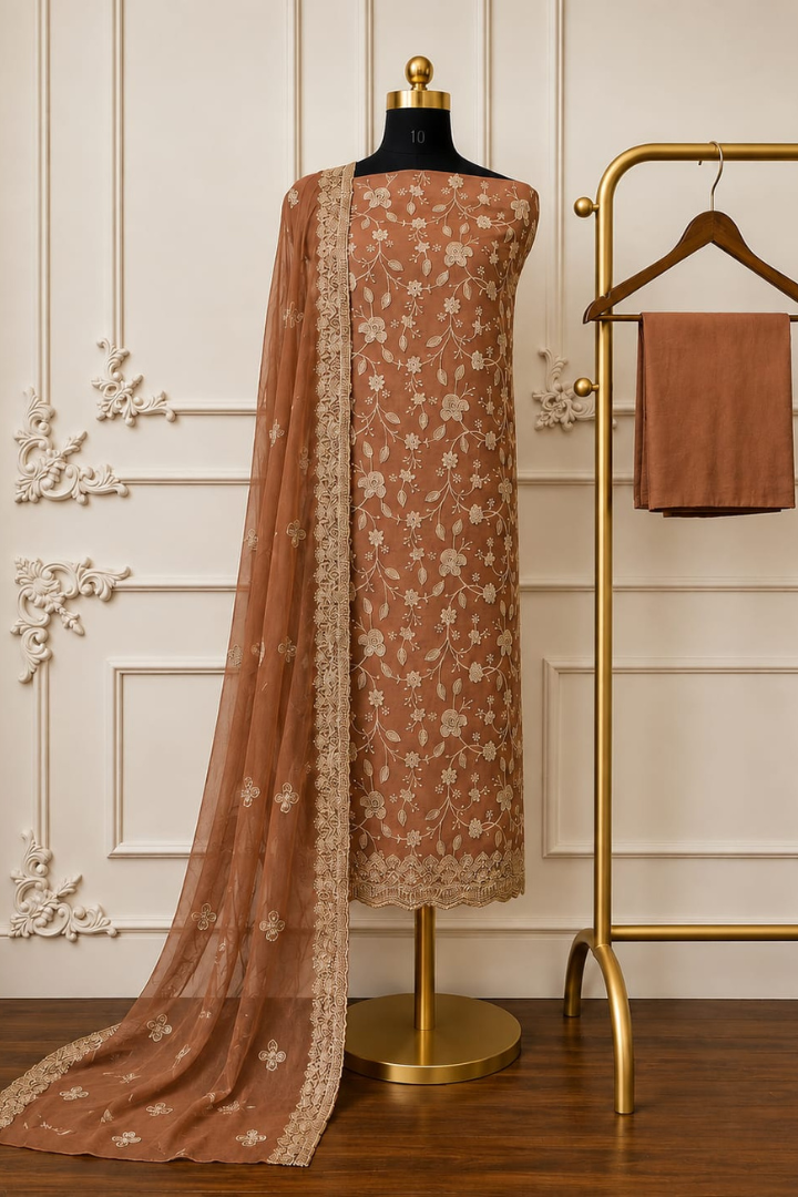 Mehfil E Gul Premium Crush Organza Series | 2529-2532