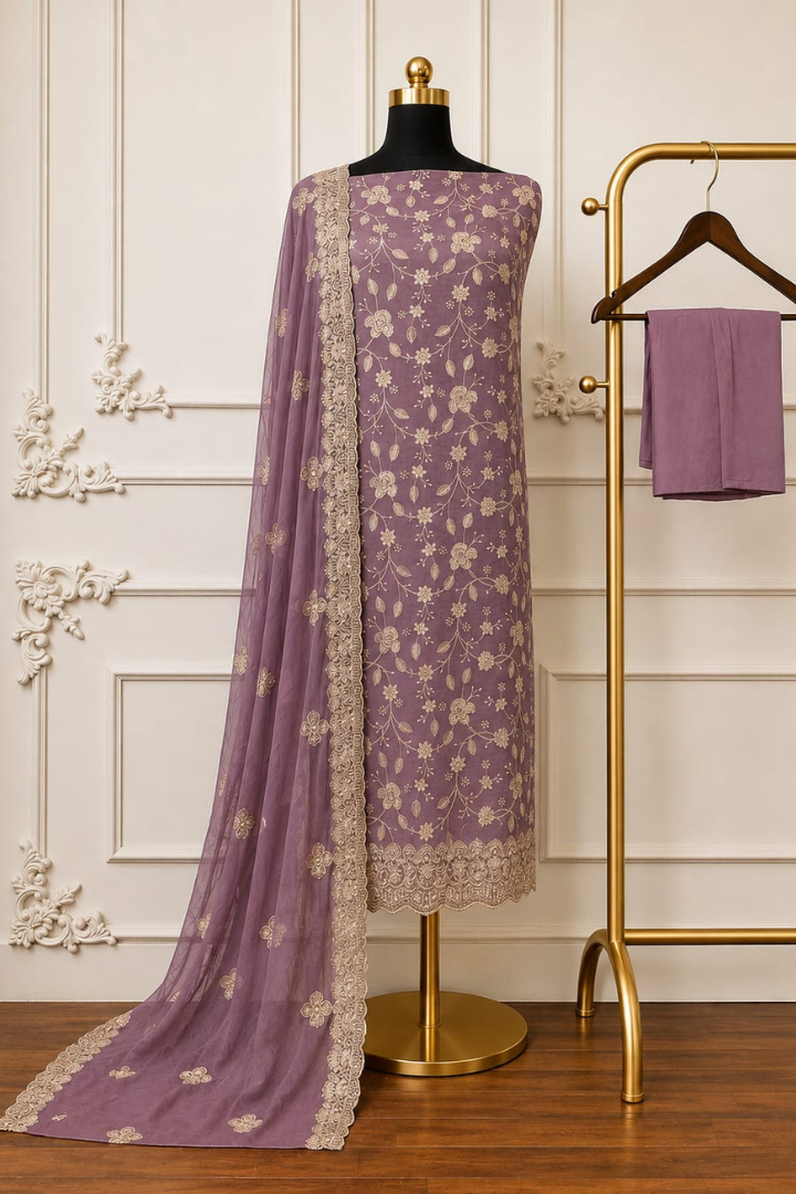 Mehfil E Gul Premium Crush Organza Series | 2529-2532