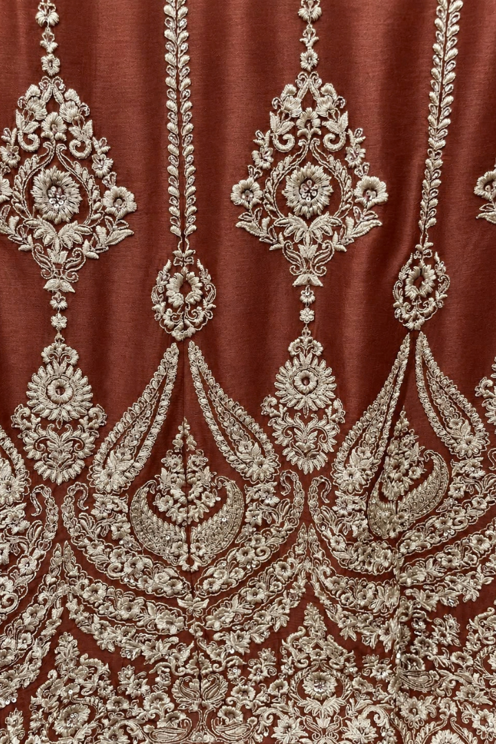Gul e Meher Embroiderd Gawn | 5503