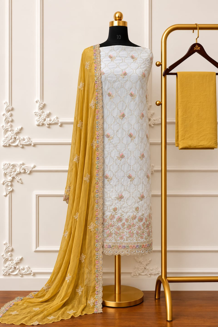 Gulbahar Multicolours Organza Collection | 2201-2204