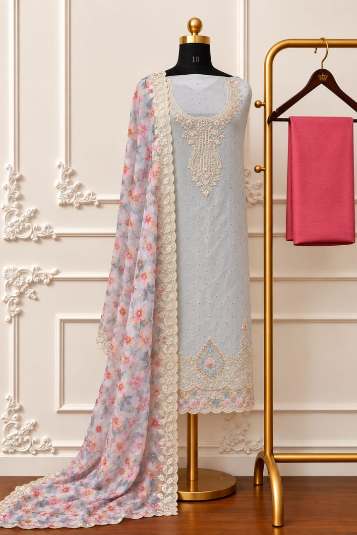 Gulbahar Multicolours Organza Collection | 2205-2208