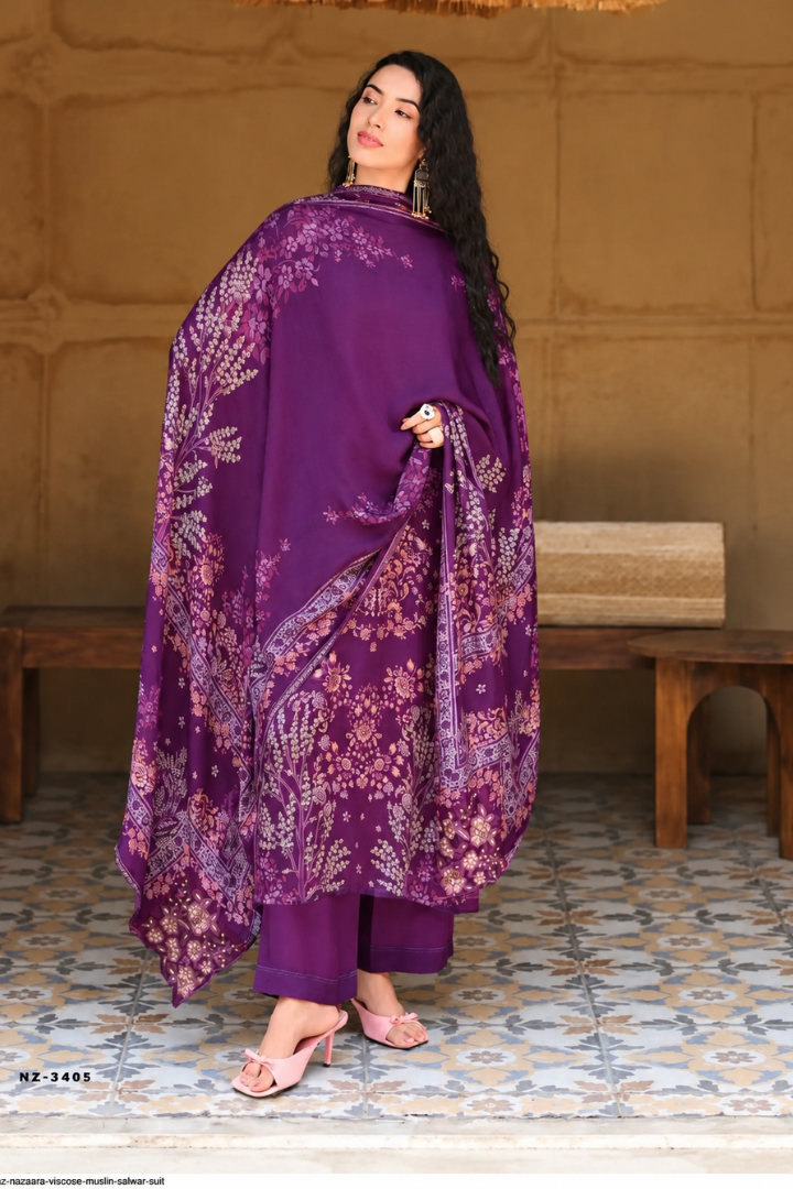 Nazaara – Premium Muslin Edit | 3401-3405