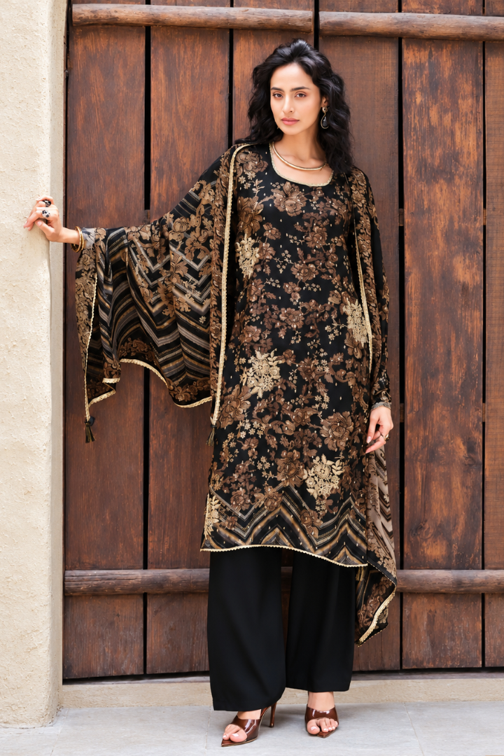 Sanaz Premium Embroidered Muslin Suits | 3501-3504