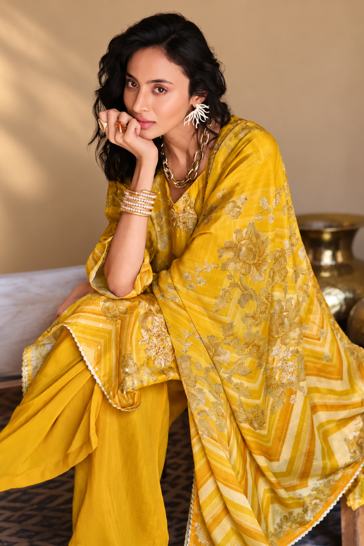 Sanaz Premium Embroidered Muslin Suits | 3501-3504
