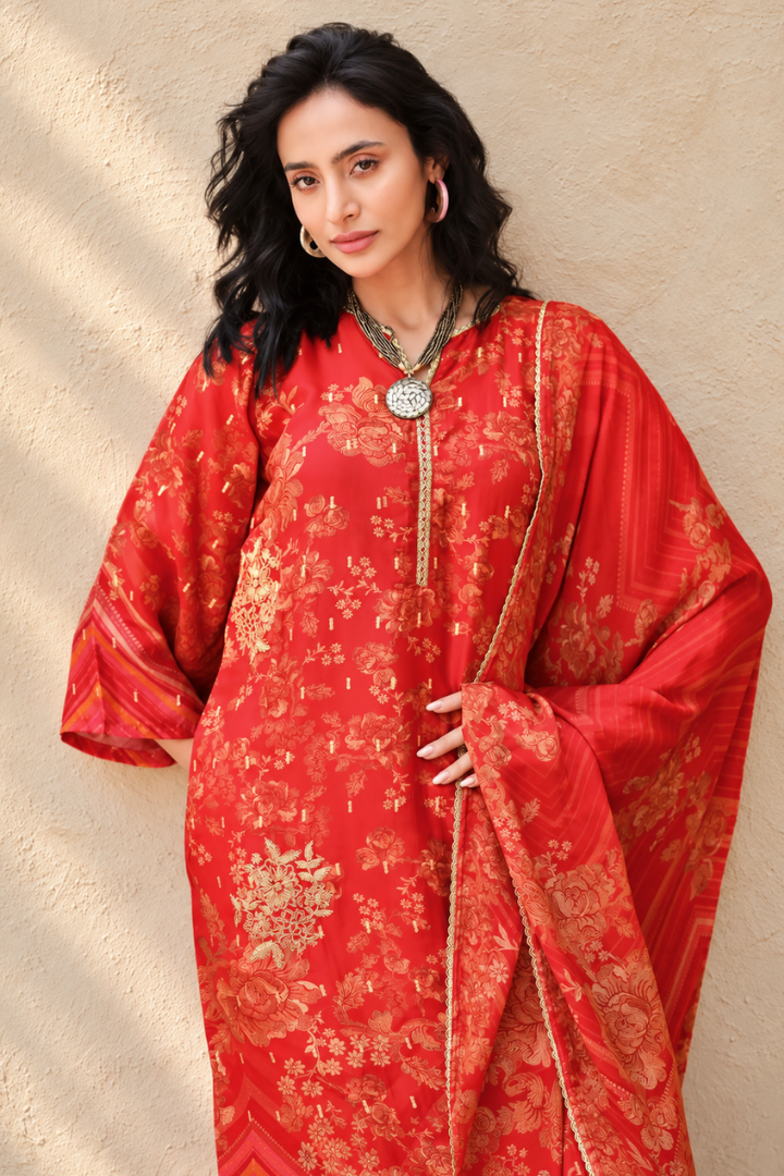 Sanaz Premium Embroidered Muslin Suits | 3501-3504