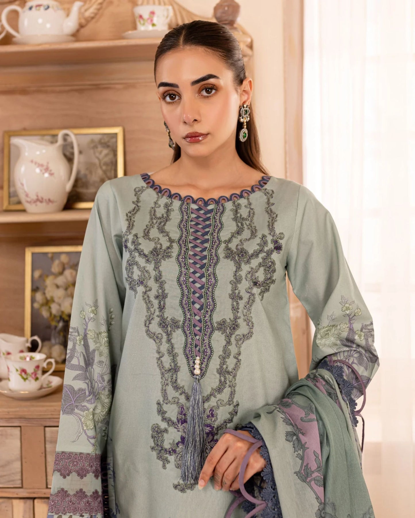 Embroidered Urbane Lawn Collection - 20533