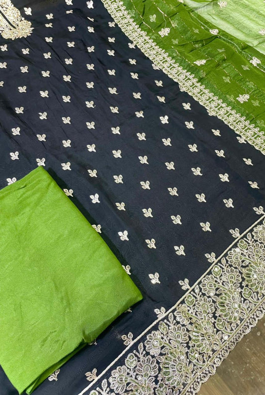 Luxury Traditional Embroidery Suit || 2203