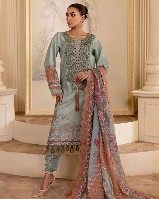 Embroidered Urbane Lawn Collection - 20540