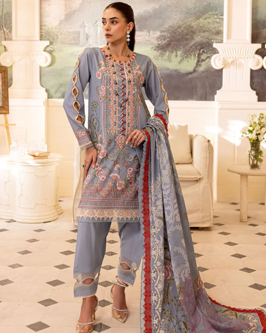 Embroidered Urbane Lawn Collection - 20556