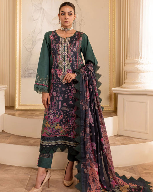 Embroidered Urbane Lawn Collection - 20568