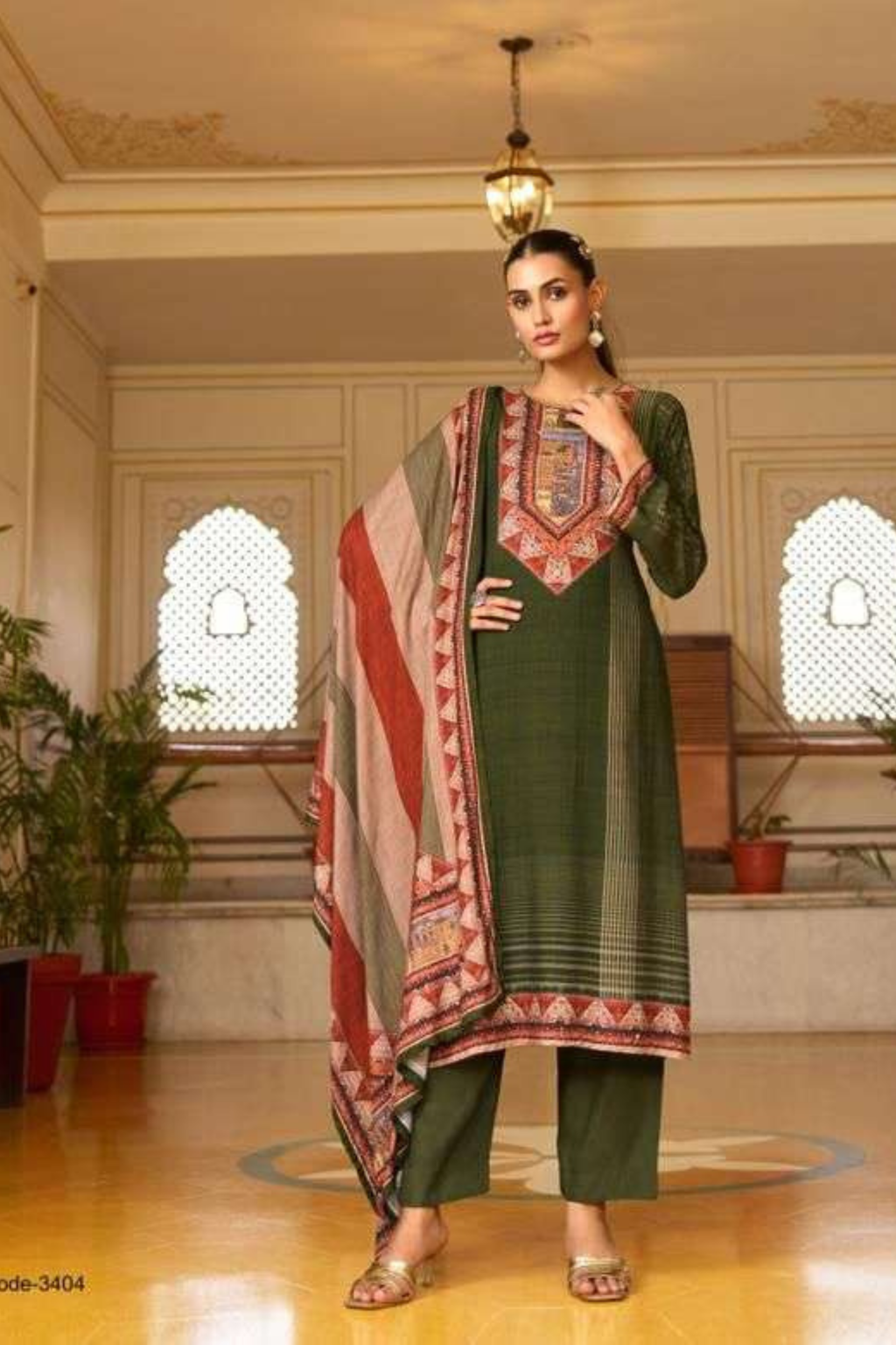 Majestic Pashmina Kaftan Set