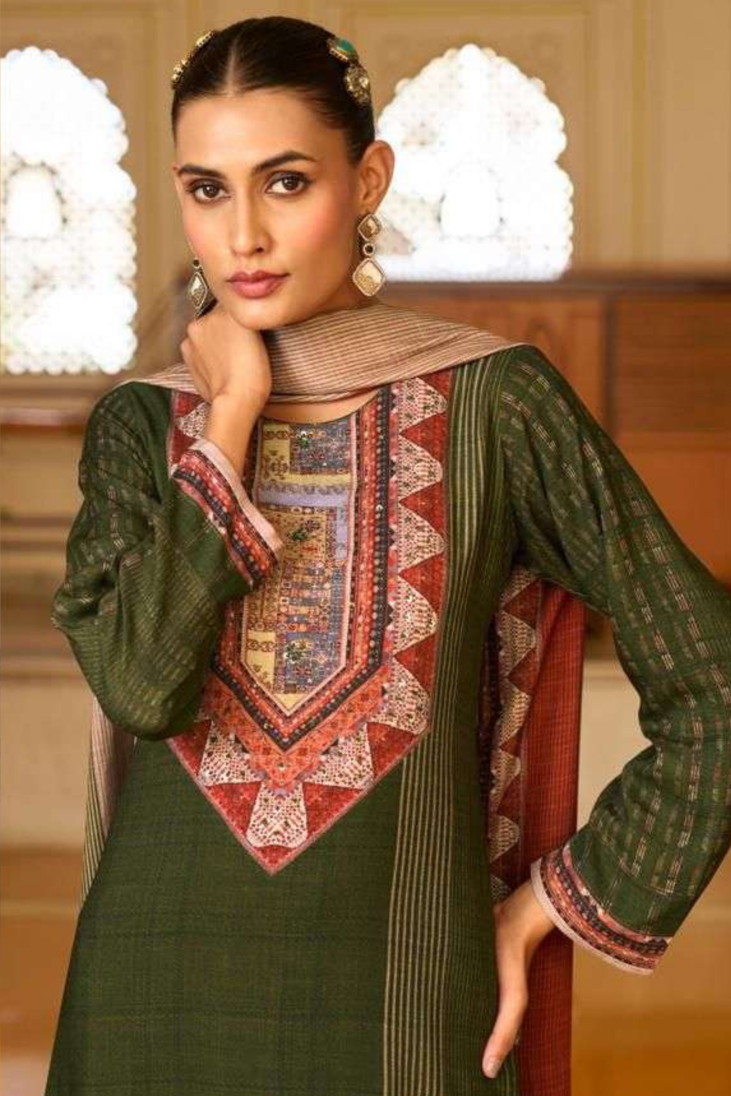 Majestic Pashmina Kaftan Set