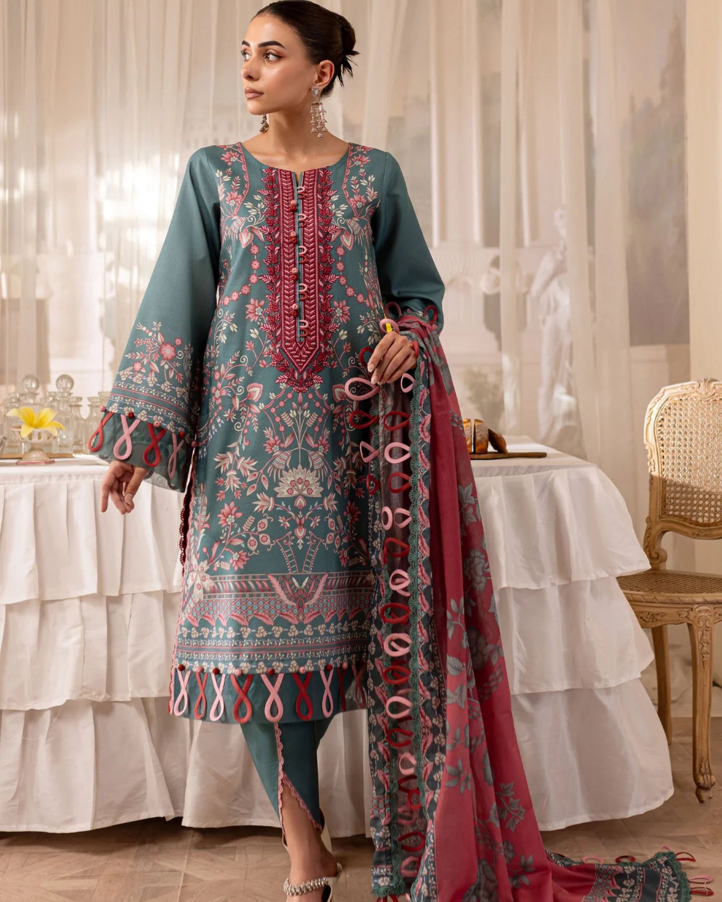 Embroidered Urbane Lawn Collection - 20531