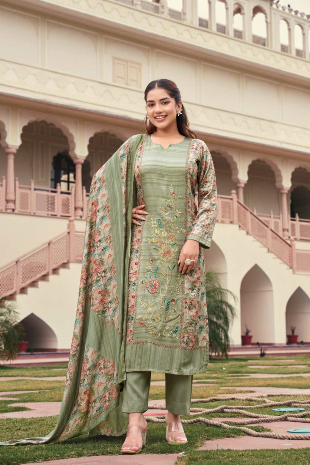 Floral Embroidery Pashmina Edition