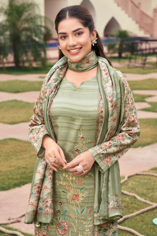 Floral Embroidery Pashmina Edition