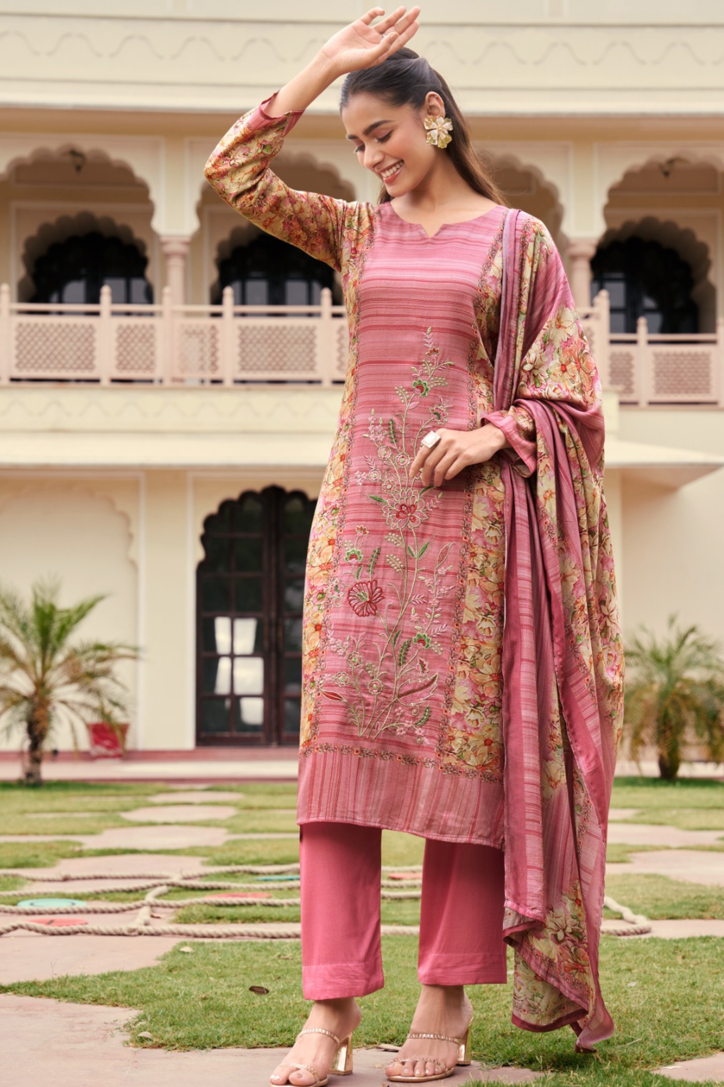 Floral Embroidery Pashmina Edition