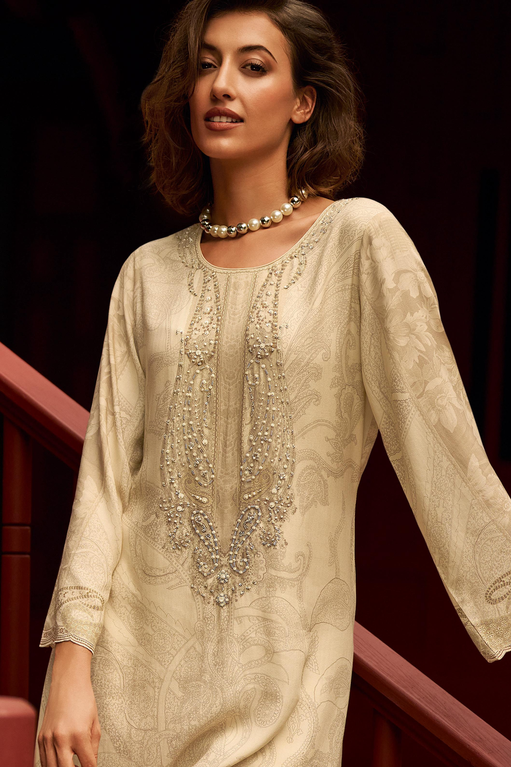 Crystal Grey Kurta Set