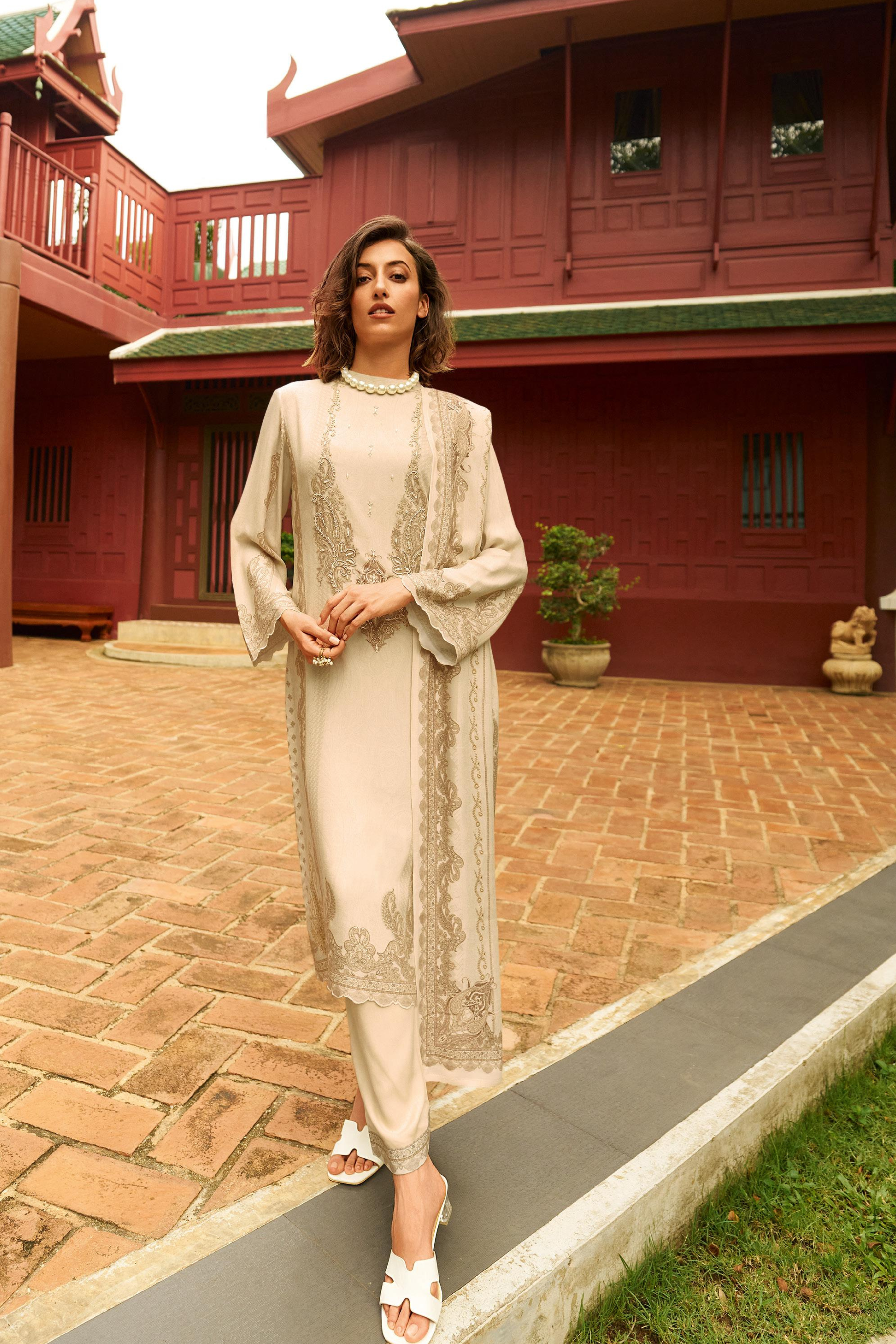 Crystal Grey Kurta Set