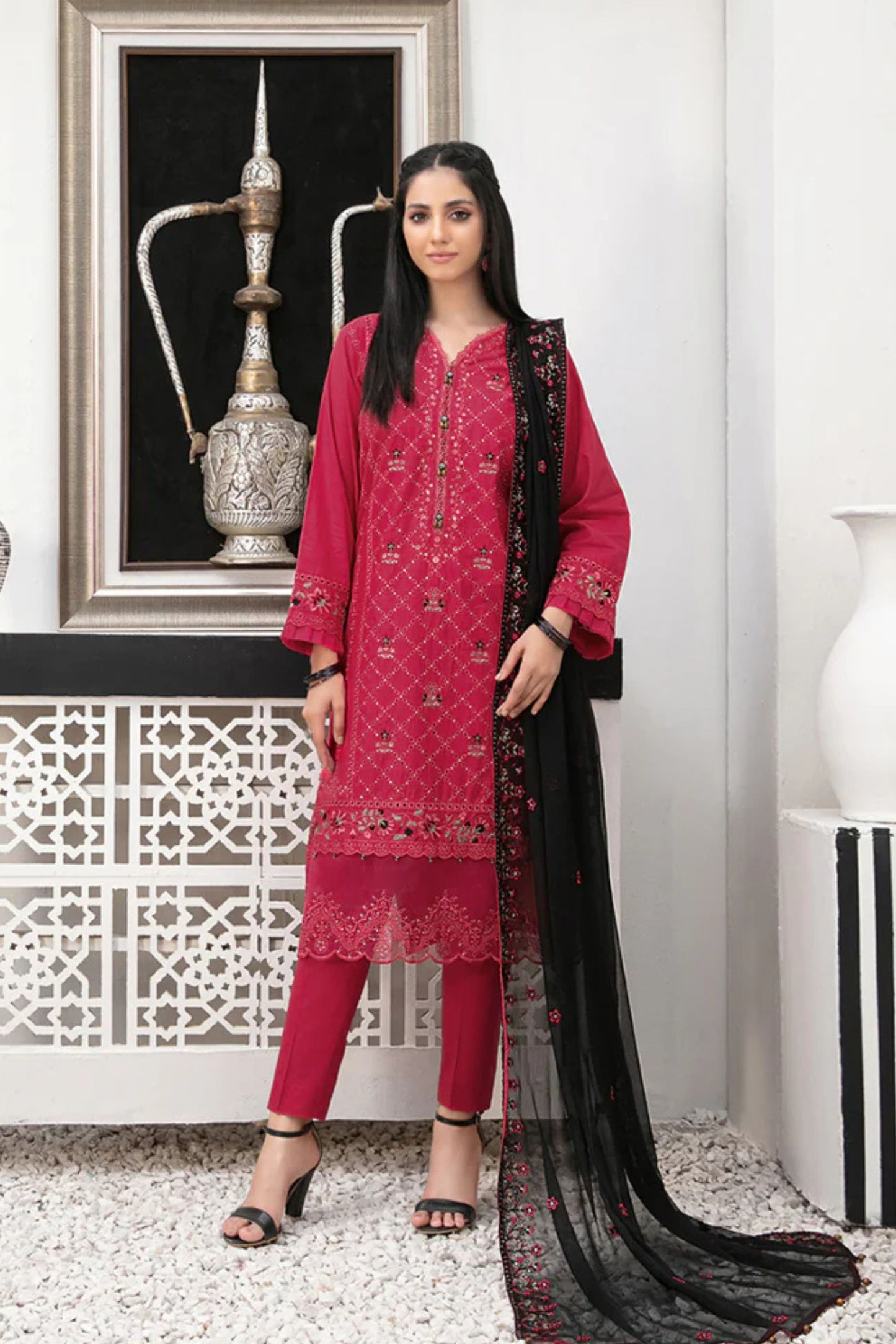 Zarka Embroidered Fancy Collection | D 9126