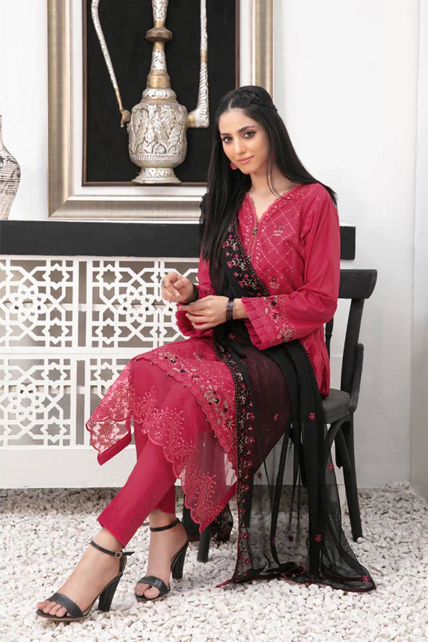 Zarka Embroidered Fancy Collection | D 9126