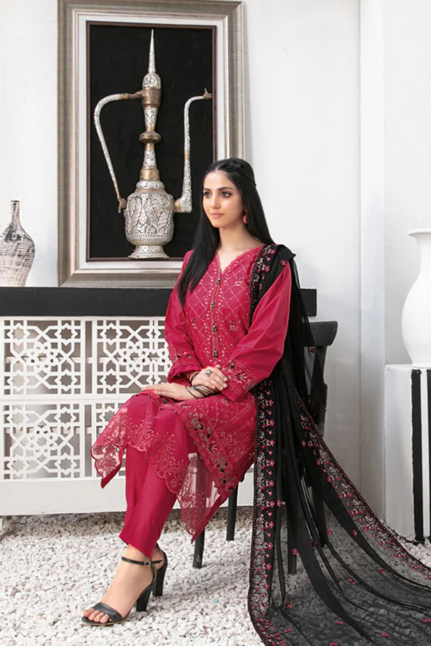 Zarka Embroidered Fancy Collection | D 9126