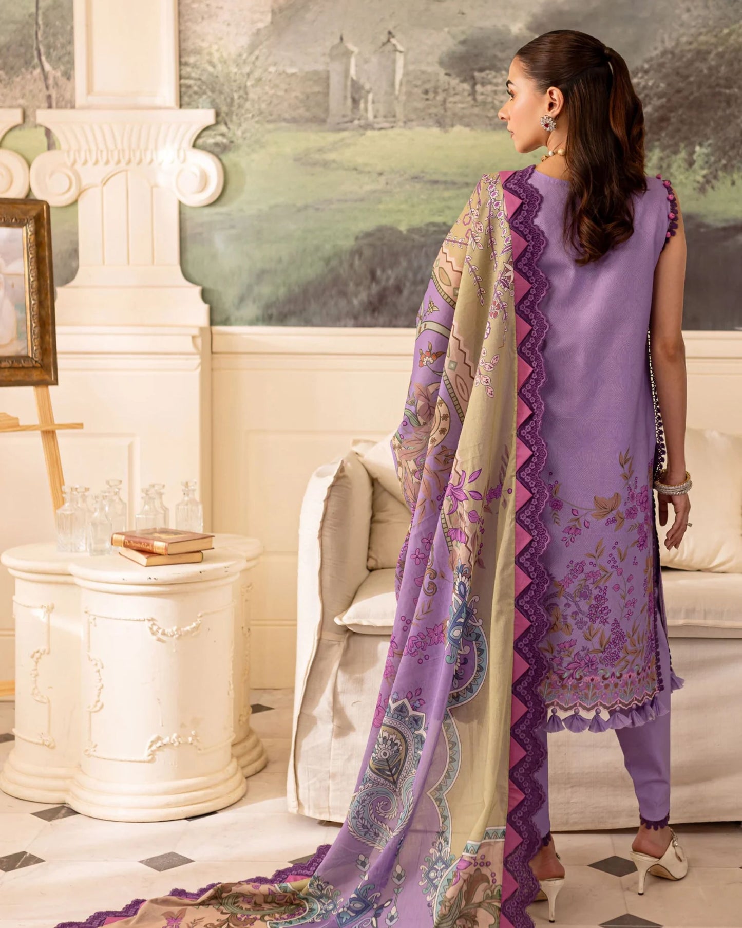 Embroidered Urbane Lawn Collection - 20532